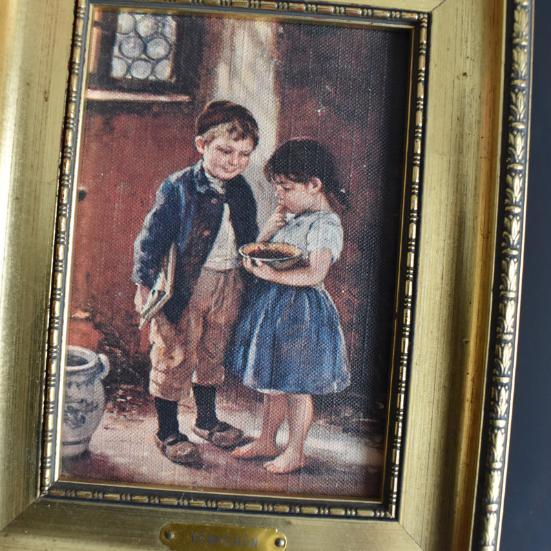 Vintage frame with illustration Oemichen