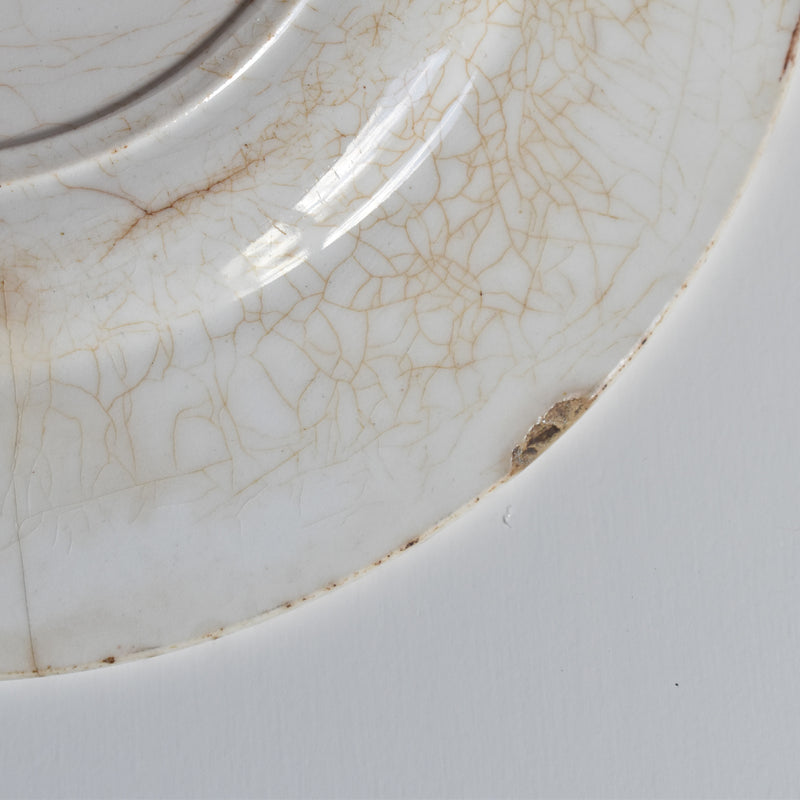 Antique Plate - Gien - Fauvette
