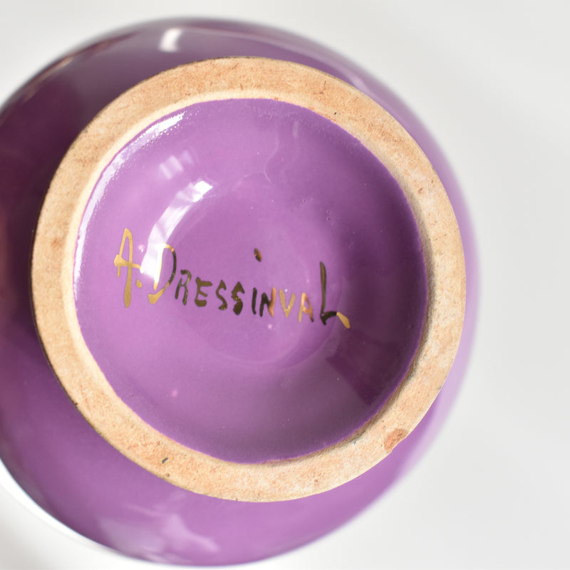 ア.ドラサンヴァル A.Dressinval コーヒーカップ＆ソーサー Purple B