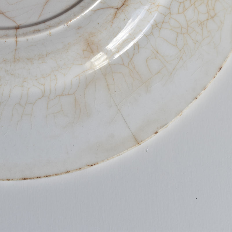 Antique Plate - Gien - Fauvette