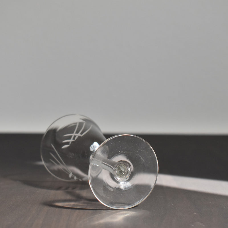 Vintage Glass with Stem - C