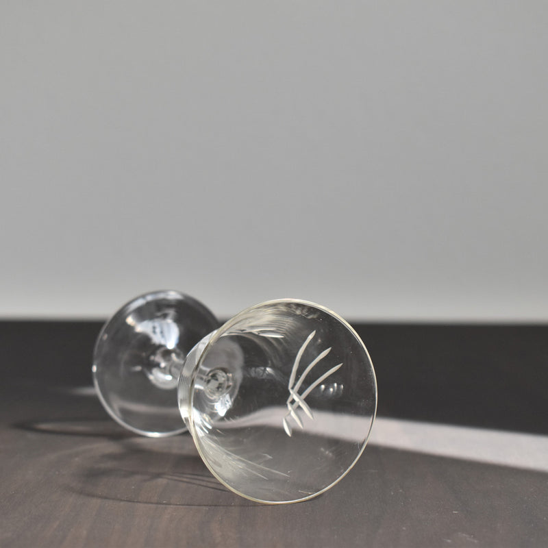 Vintage Glass with Stem - C