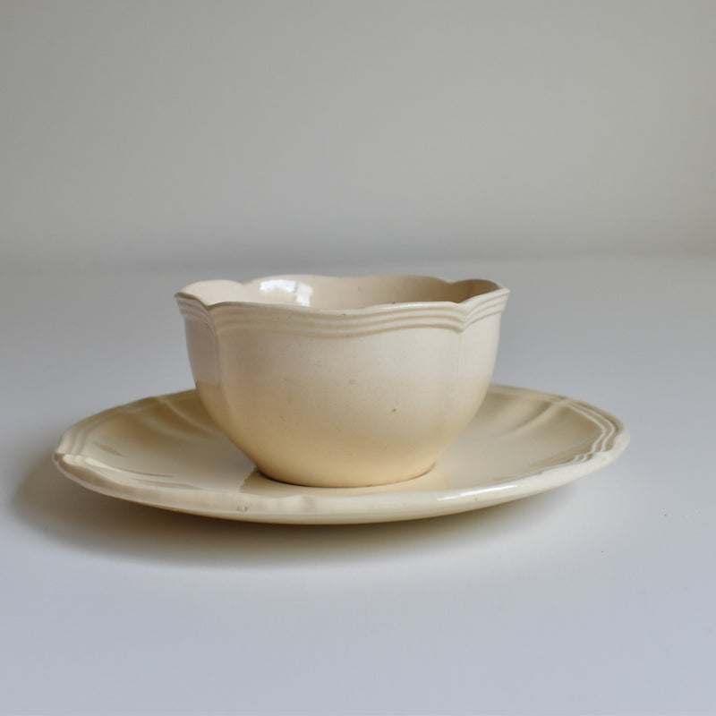 Vintage Teacup & Saucer - Scalloped Edge B