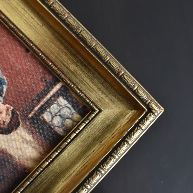 Vintage frame with illustration Oemichen