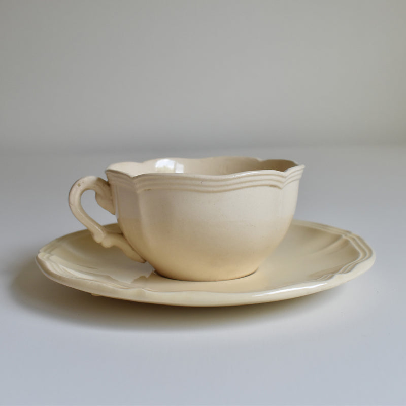 Vintage Teacup & Saucer - Scalloped Edge B