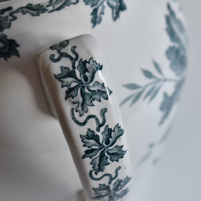 Antique pitcher Saint-Amand Orchidees