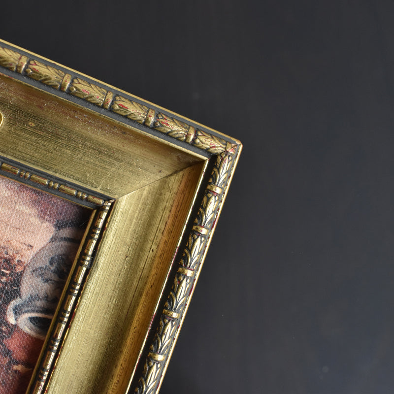 Vintage frame with illustration Oemichen