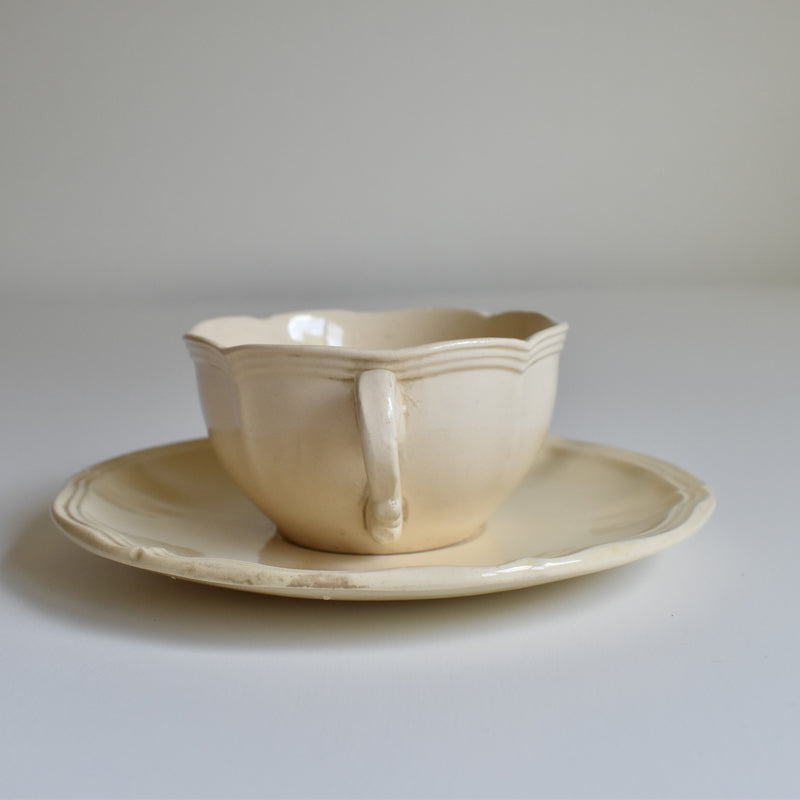 Vintage Teacup & Saucer - Scalloped Edge B