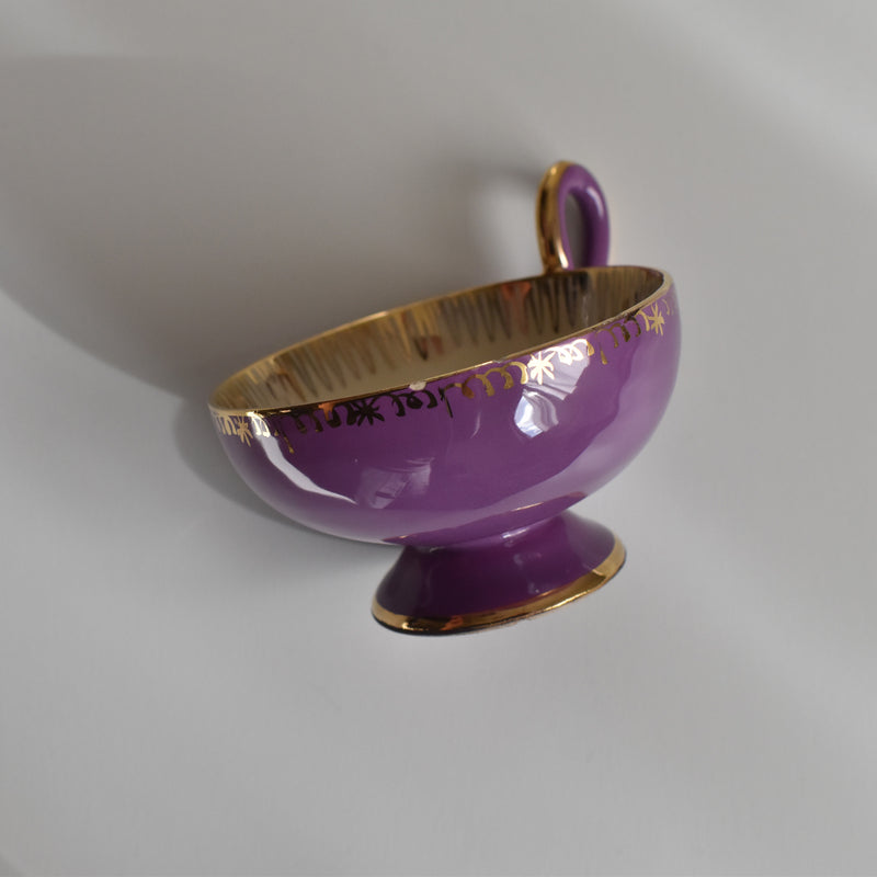 ア.ドラサンヴァル A.Dressinval コーヒーカップ＆ソーサー Purple B