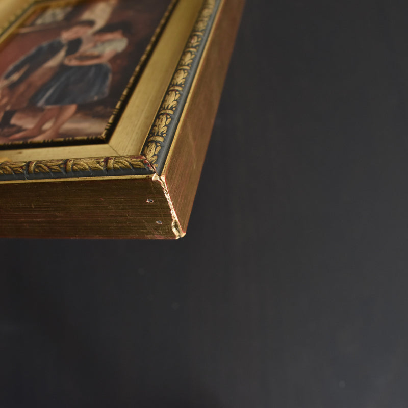 Vintage frame with illustration Oemichen