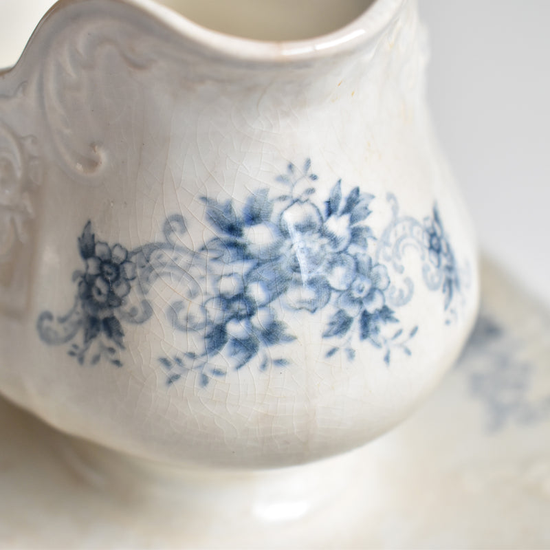Antique Sauce Boat U&C Sarreguemines Aïda A