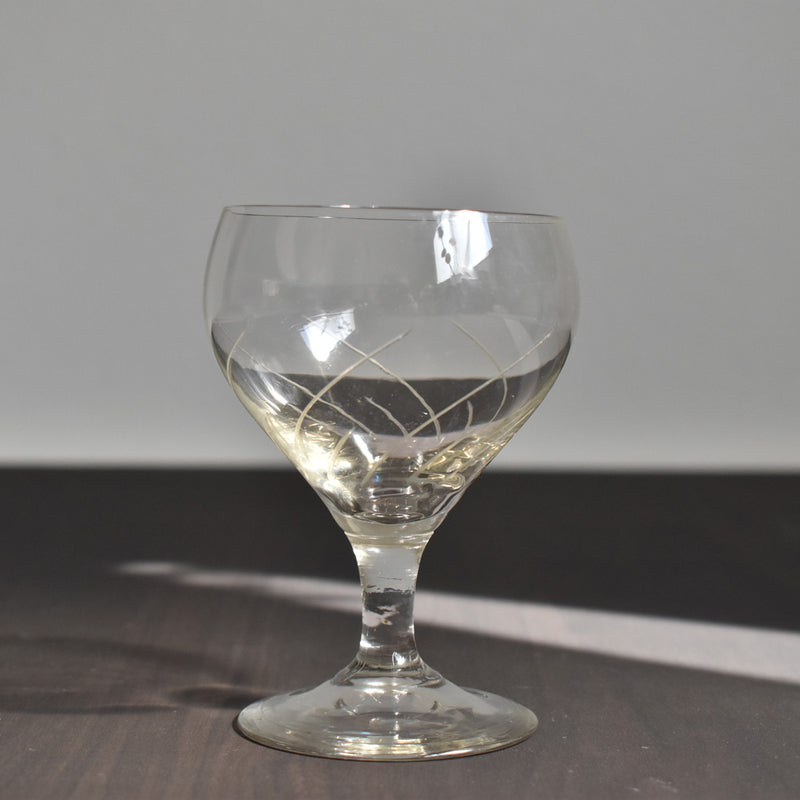 Vintage Glass with Stem D