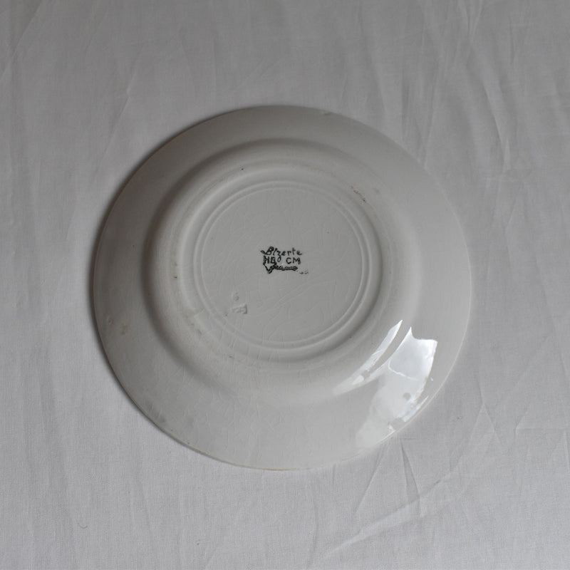 Vintage Dessert Plate, HBCM (Creil et Montereau) "Bizerte A"