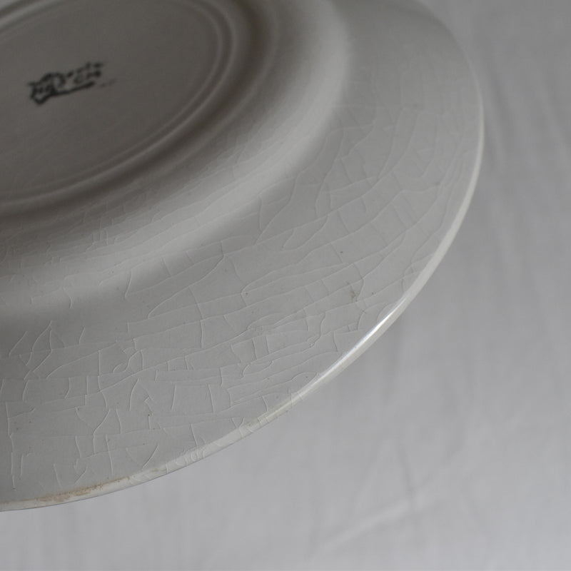 Vintage Dessert Plate, HBCM (Creil et Montereau) "Bizerte A"