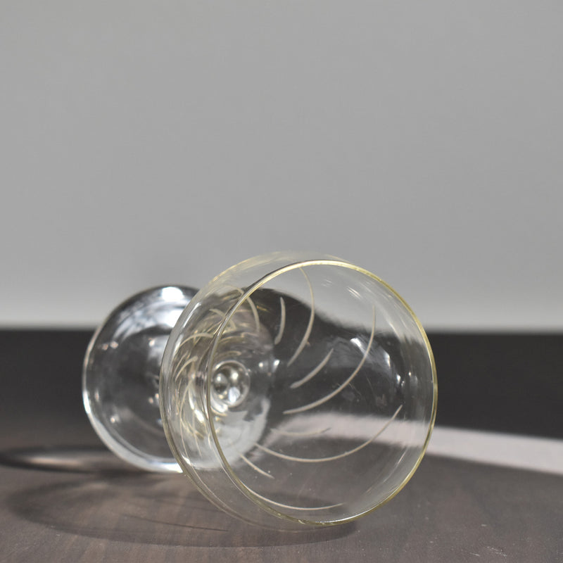 Vintage Glass with Stem D