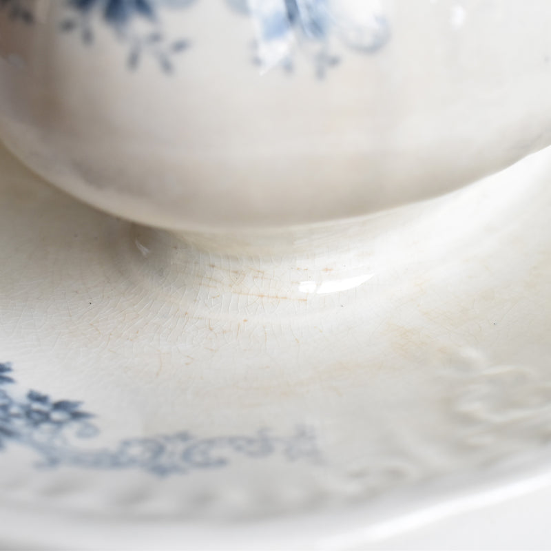Antique Sauce Boat U&C Sarreguemines Aïda A