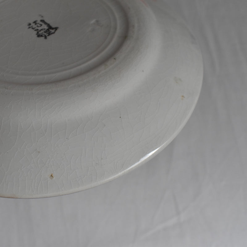 Vintage Dessert Plate, HBCM (Creil et Montereau) "Bizerte A"