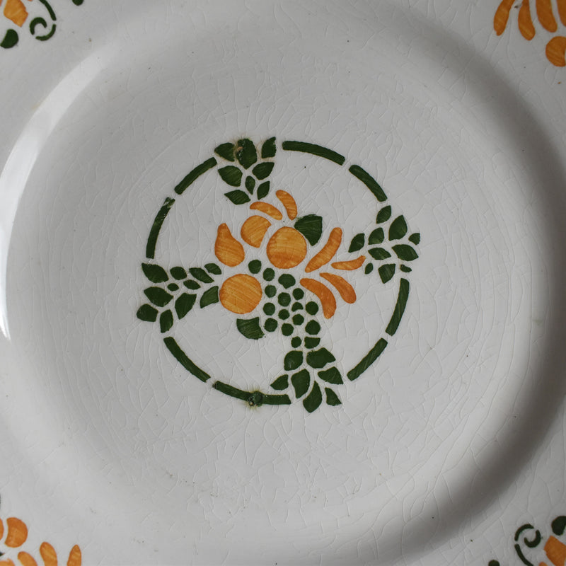 Vintage Dessert Plate, HBCM (Creil et Montereau) "Bizerte A"