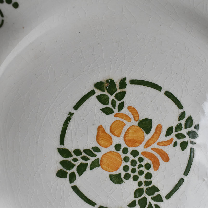 Vintage Dessert Plate, HBCM (Creil et Montereau) "Bizerte A"