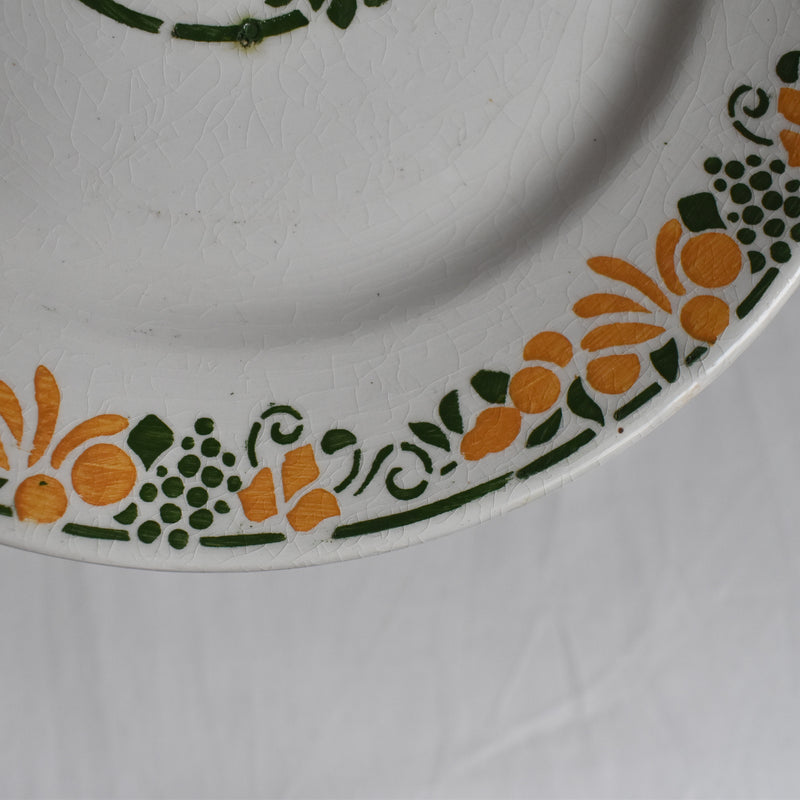 Vintage Dessert Plate, HBCM (Creil et Montereau) "Bizerte A"