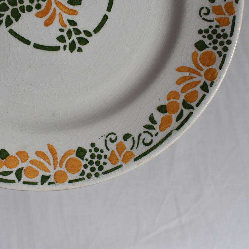 Vintage Dessert Plate, HBCM (Creil et Montereau) "Bizerte A"
