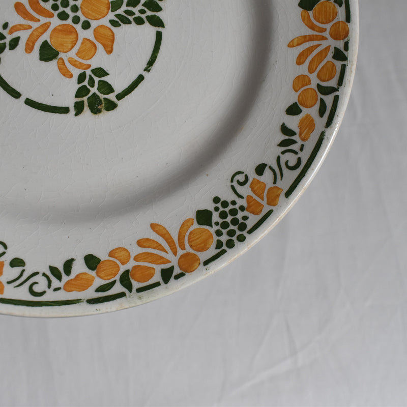 Vintage Dessert Plate, HBCM (Creil et Montereau) "Bizerte A"