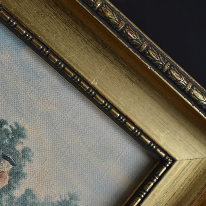 Vintage Frame with Painting J.L. Meissonnier