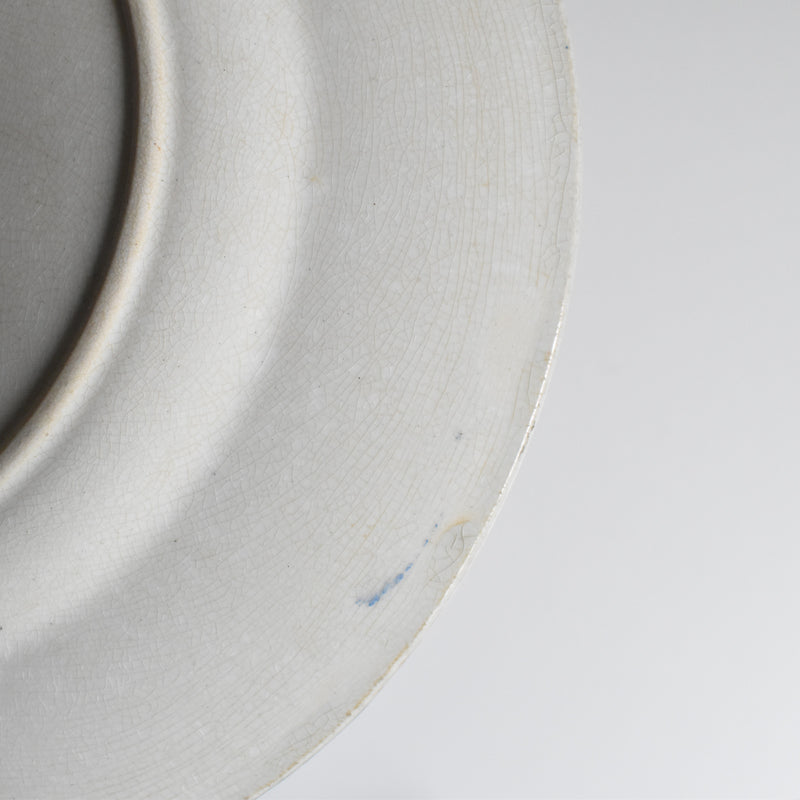 Antique Plate: Emile Bourgeois Faience Anglaise