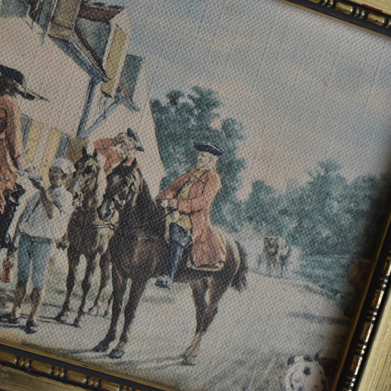Vintage Frame with Painting J.L. Meissonnier