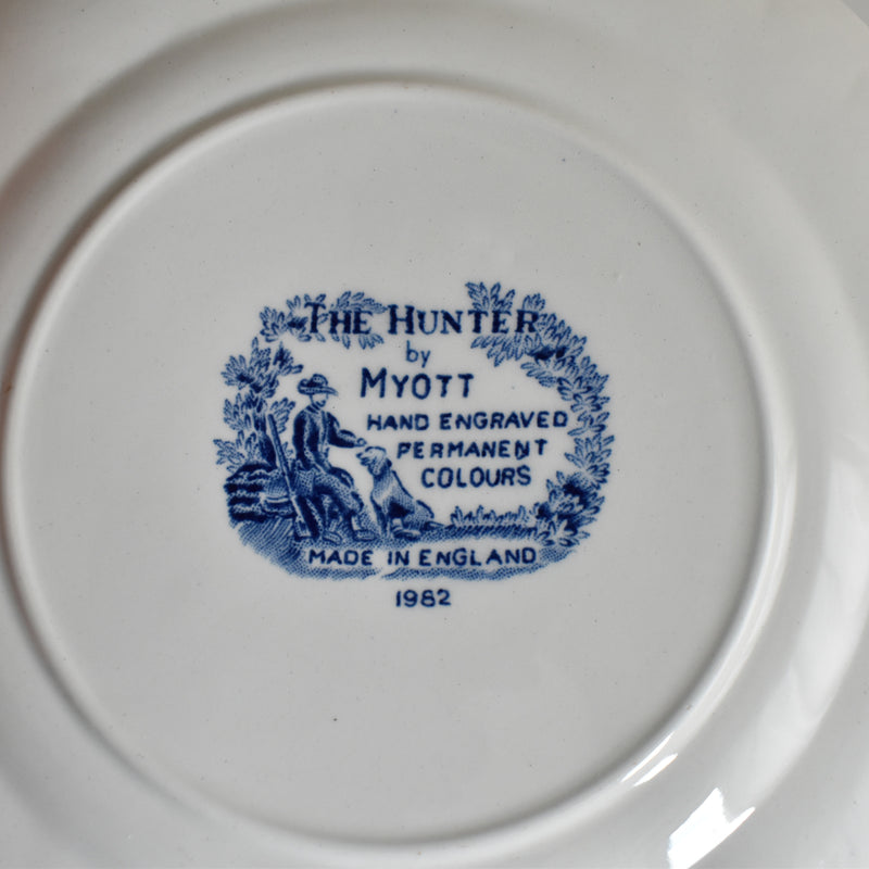 Vintage Dessert Plate Myott The Hunter C