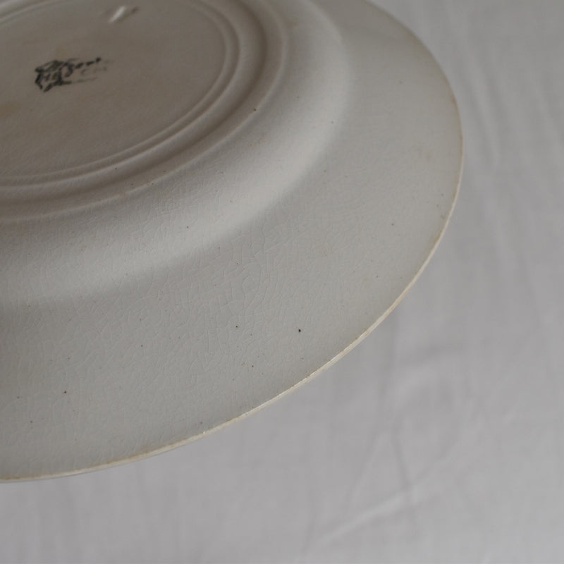 Vintage Dessert Plate, HBCM (Creil-Montereaux) Bizerte B