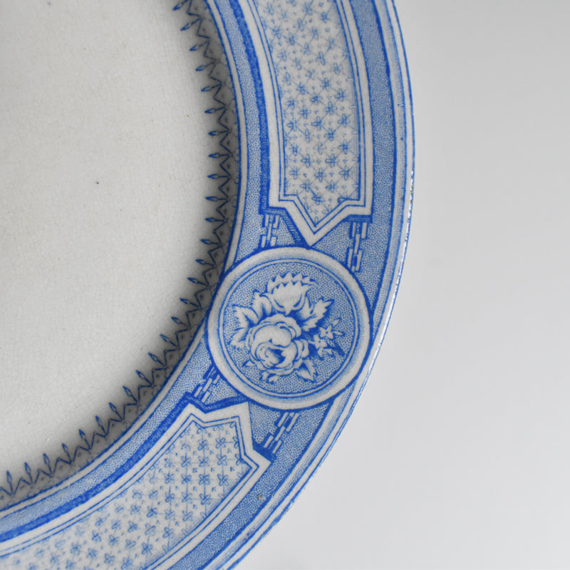 Antique Plate: Emile Bourgeois Faience Anglaise