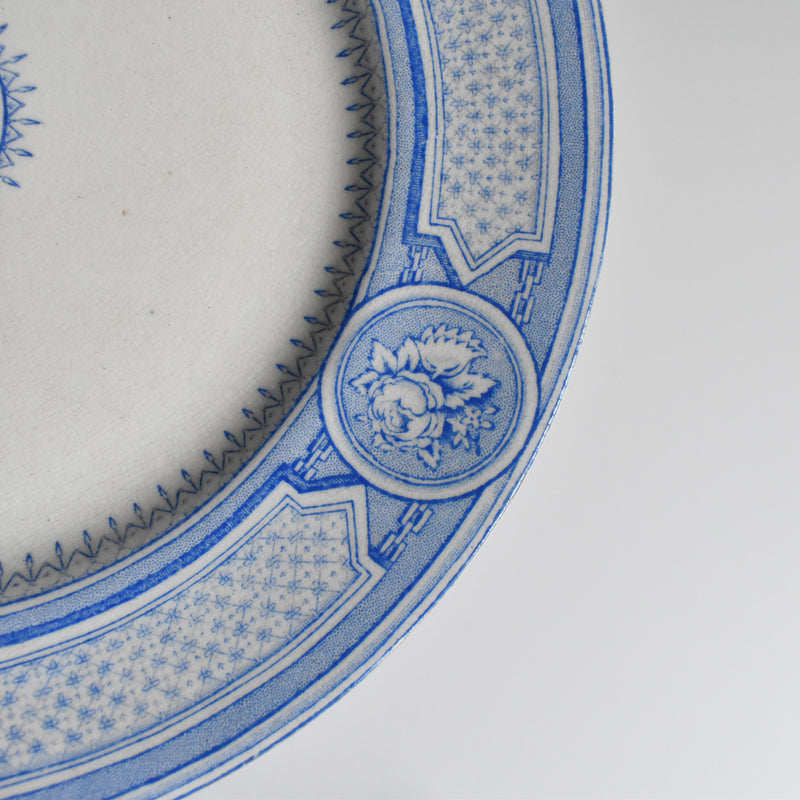 Antique Plate: Emile Bourgeois Faience Anglaise