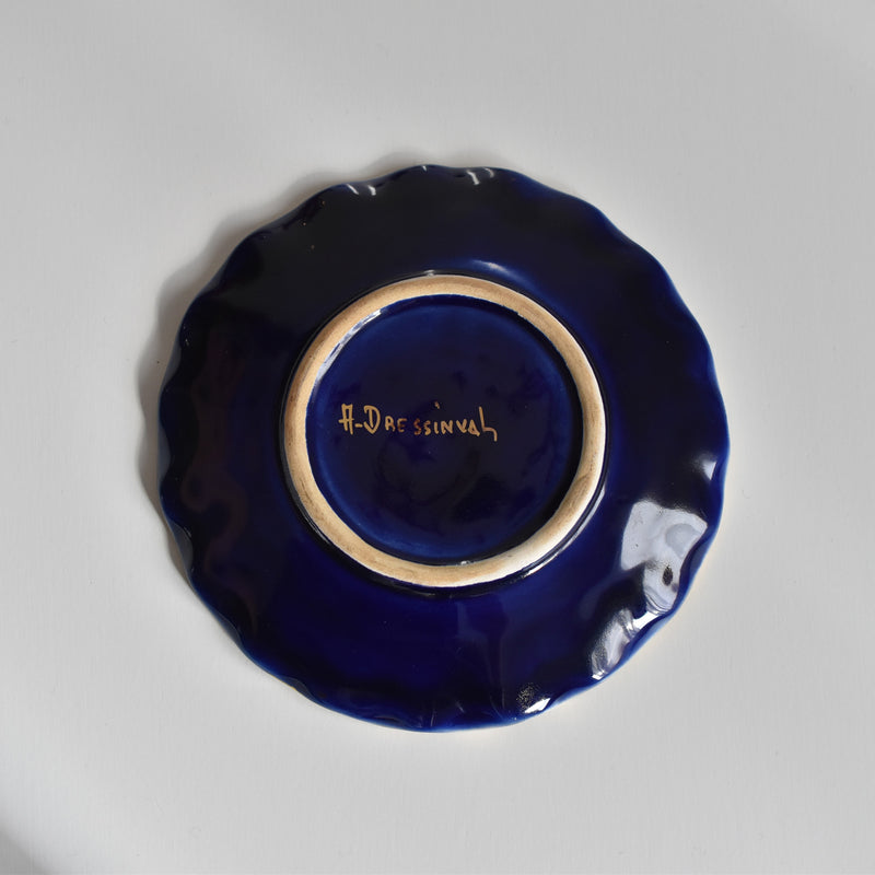 ア.ドラサンヴァル A.Dressinval コーヒーカップ＆ソーサー Dark Blue