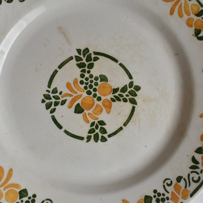 Vintage Dessert Plate, HBCM (Creil-Montereaux) Bizerte B