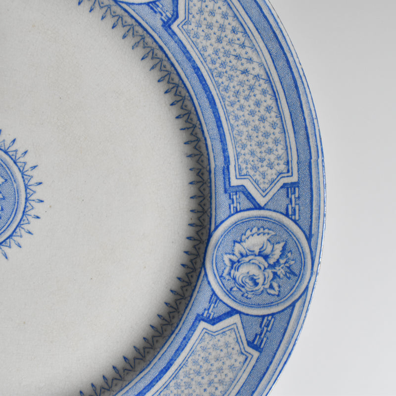 Antique Plate: Emile Bourgeois Faience Anglaise