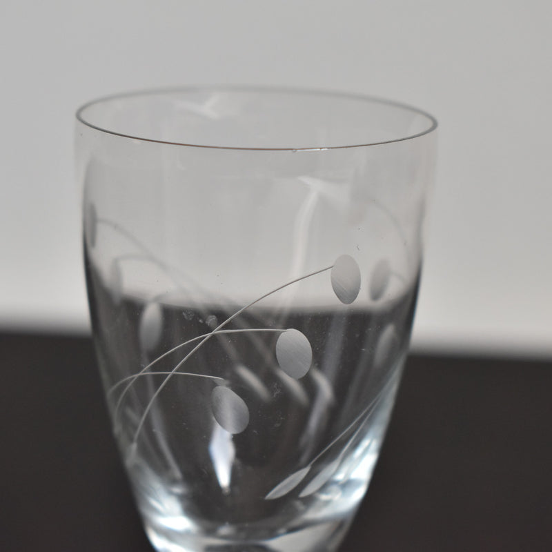Vintage stemmed glass E