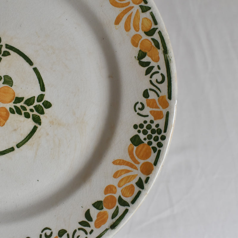 Vintage Dessert Plate, HBCM (Creil-Montereaux) Bizerte B