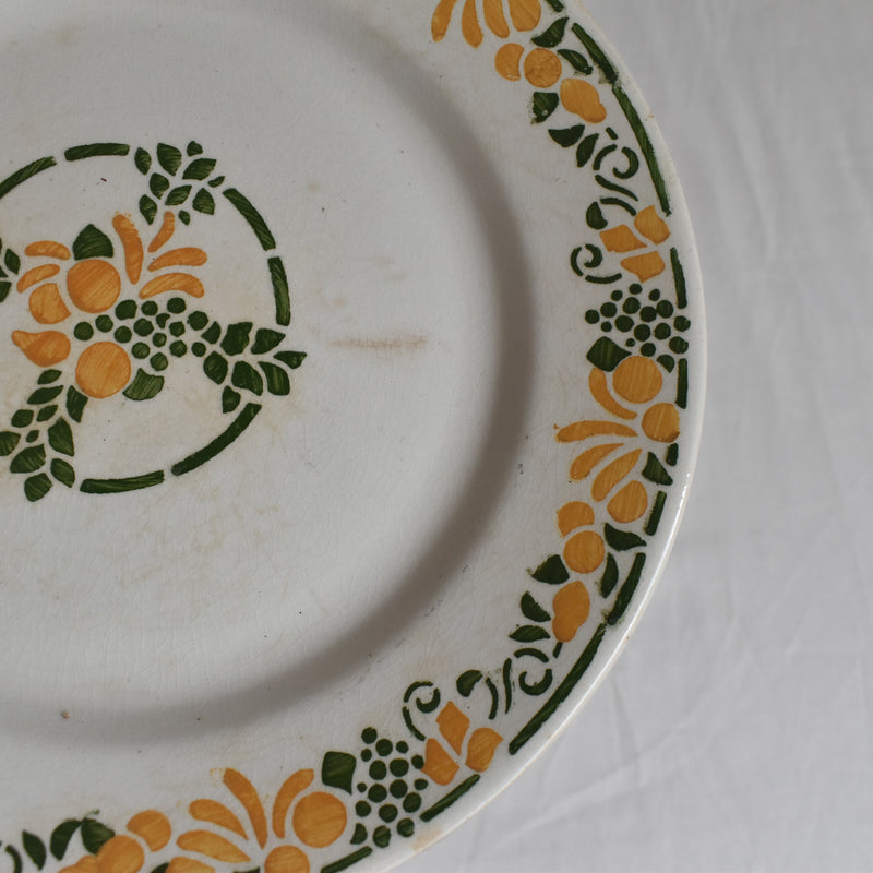 Vintage Dessert Plate, HBCM (Creil-Montereaux) Bizerte B