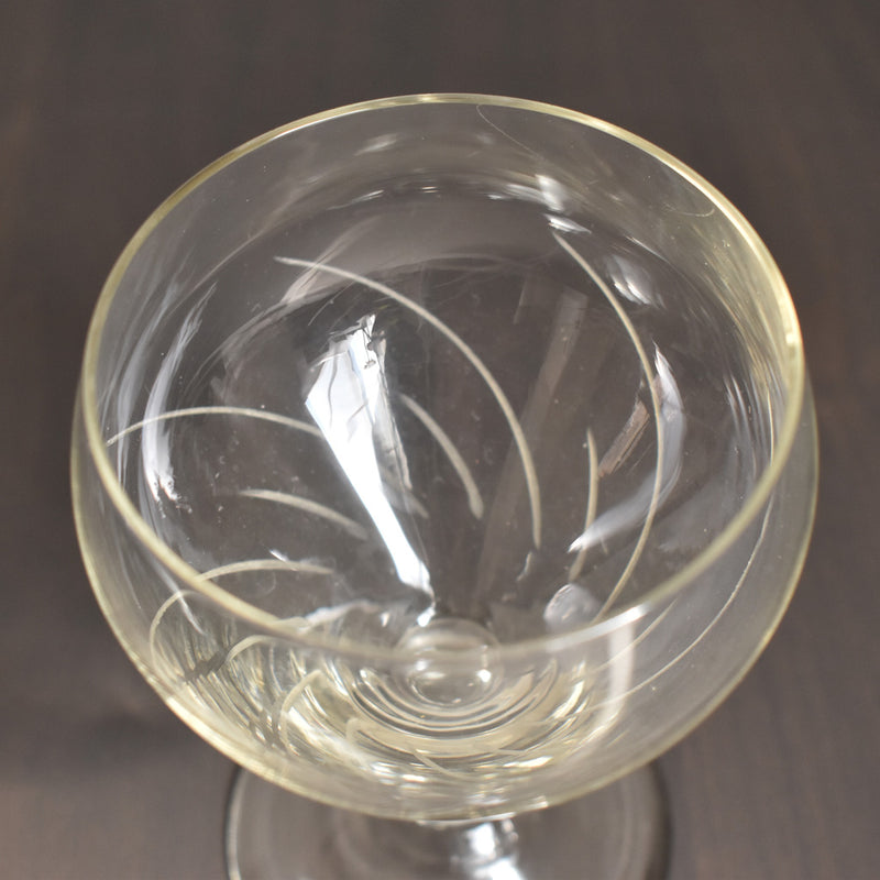 Vintage Glass with Stem D
