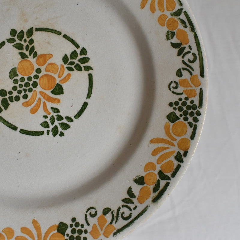 Vintage Dessert Plate, HBCM (Creil-Montereaux) Bizerte B