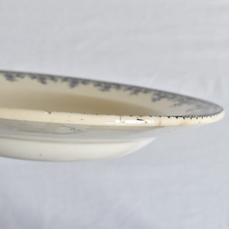 Antique Deep Plate HB&Cie Gagny C