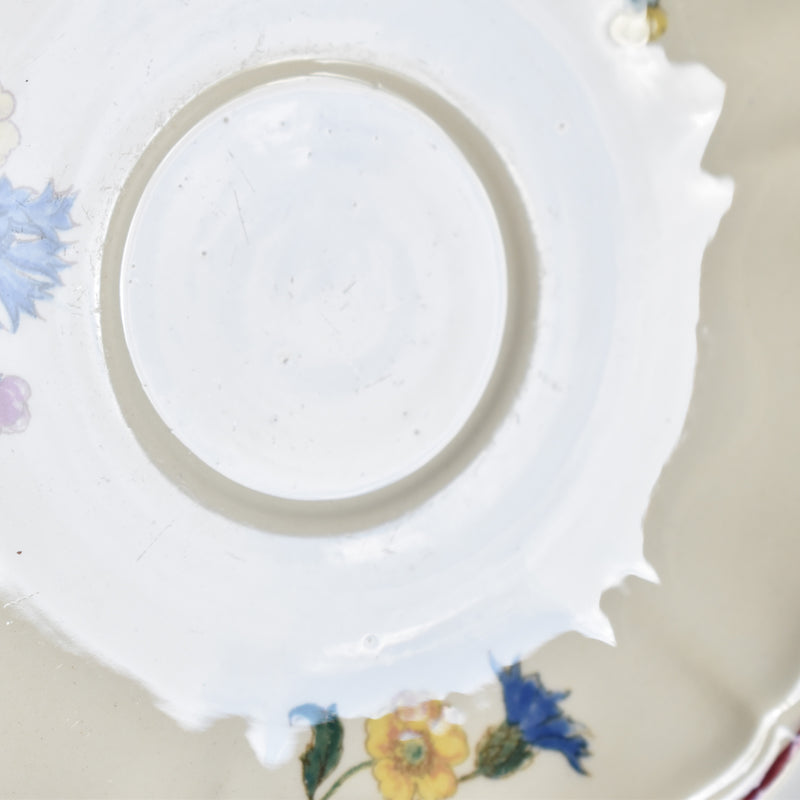 Vintage teacup and saucer, Digoin & Sarreguemines, Agreste A