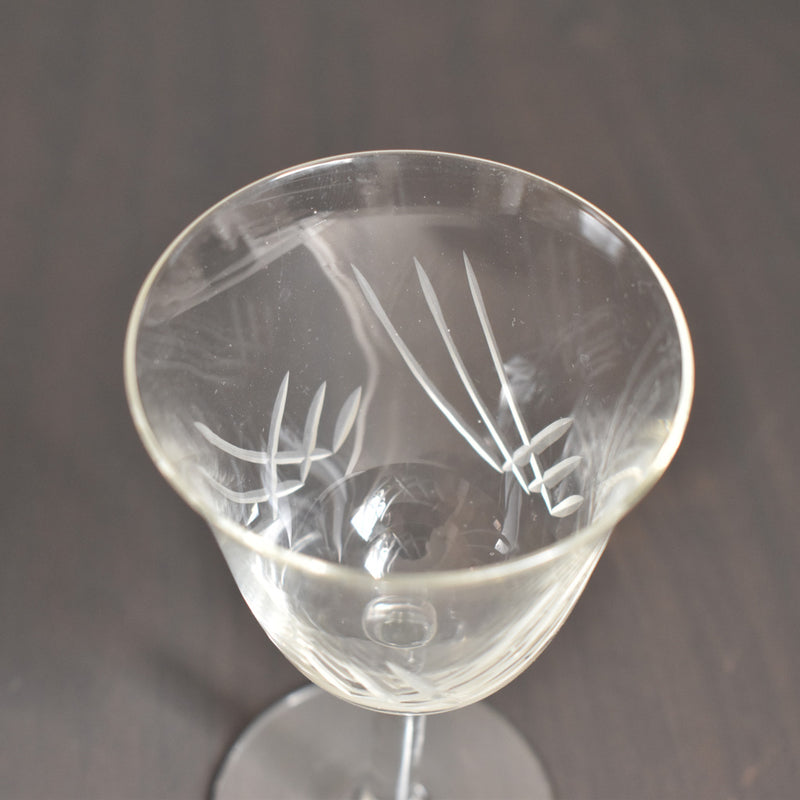 Vintage Glass with Stem - C