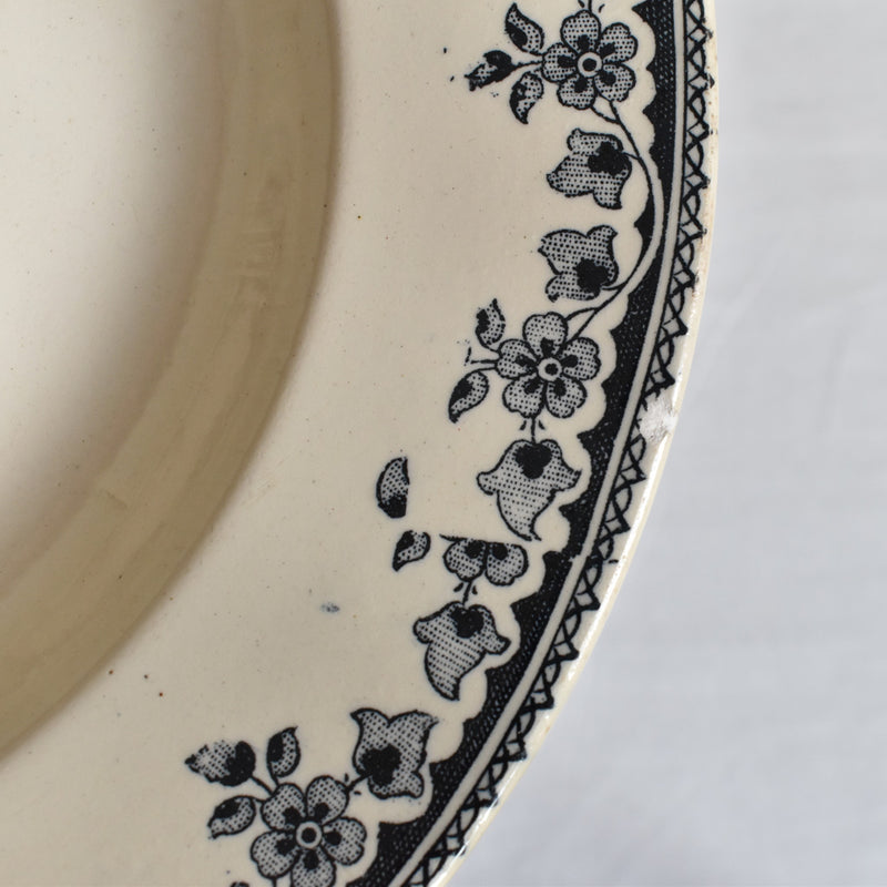 Antique Deep Plate HB&Cie Gagny C