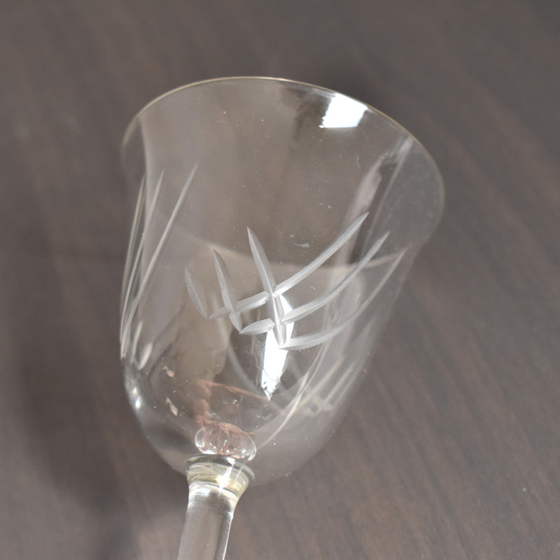 Vintage Glass with Stem - C