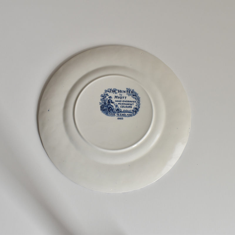 Vintage Dessert Plate Myott The Hunter D