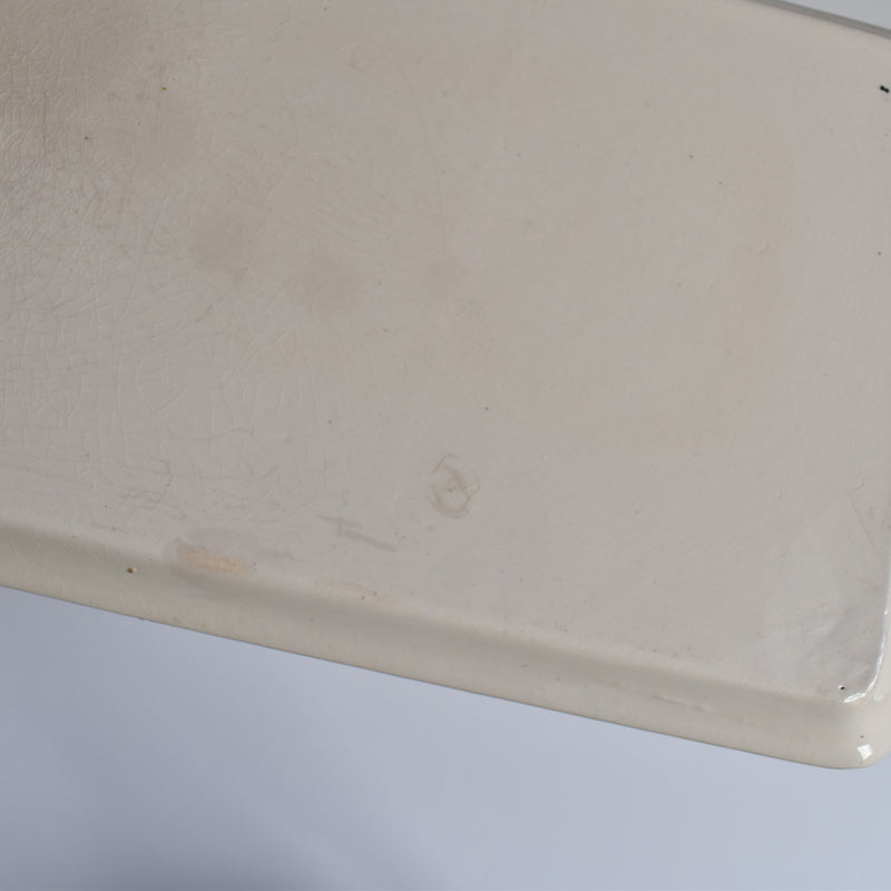 Vintage Rectangular Cake Platter, Digoin & Sarreguemines, Aigueperse