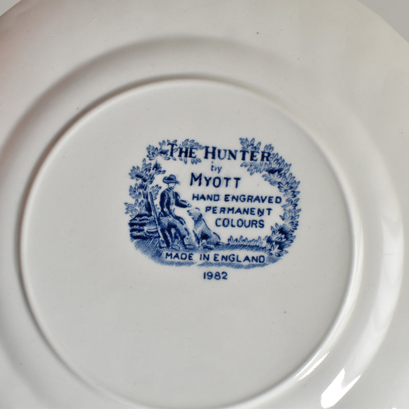 Vintage Dessert Plate Myott The Hunter D