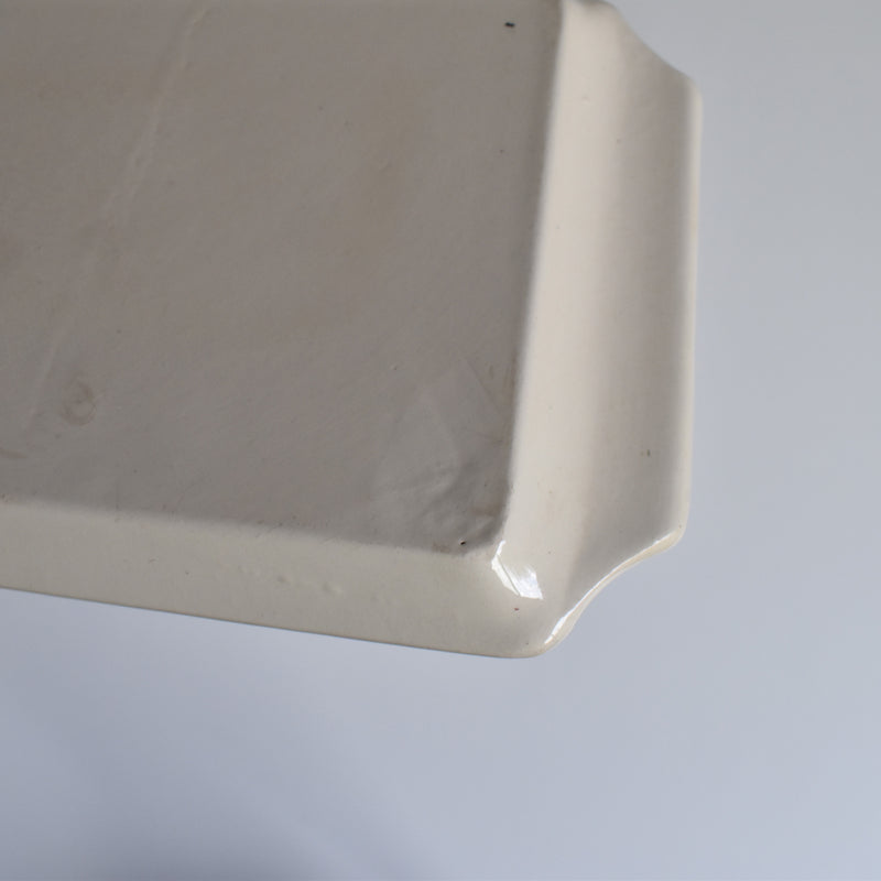 Vintage Rectangular Cake Platter, Digoin & Sarreguemines, Aigueperse